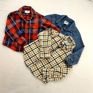 Bundle of Boys Button-Down Shirts, 3T